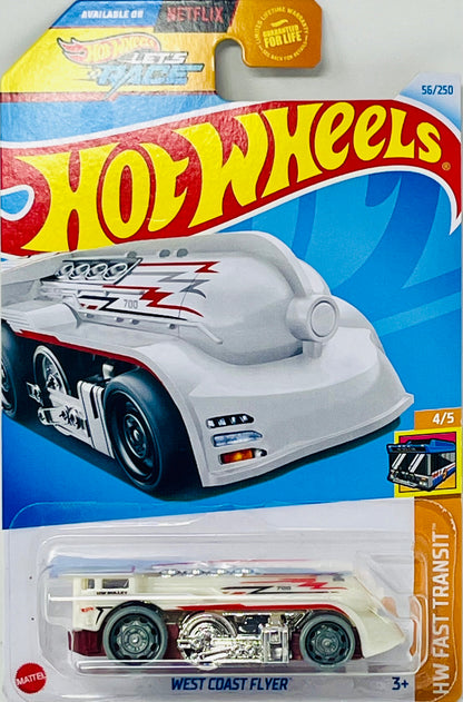 Hot Wheels West Coast Flyer (White) 56/250 HW FAST TRANSIT 4/5