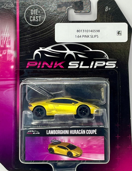 Jada Toys Pink Slips Lamborghini Huracan Coupe Moving Parts Diecast 1:64