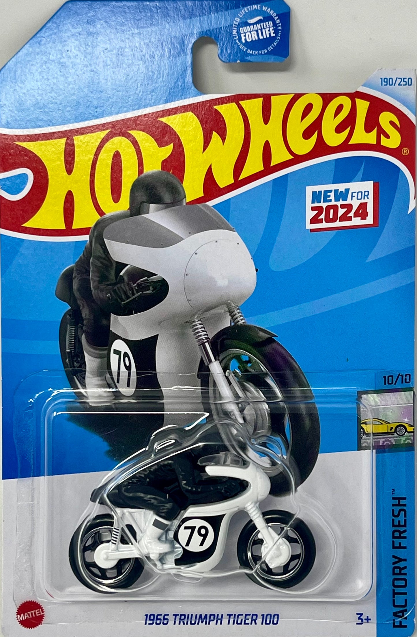 Hot Wheels 1966 Triumph Tiger 100 190/250 Factory Fresh 10/10