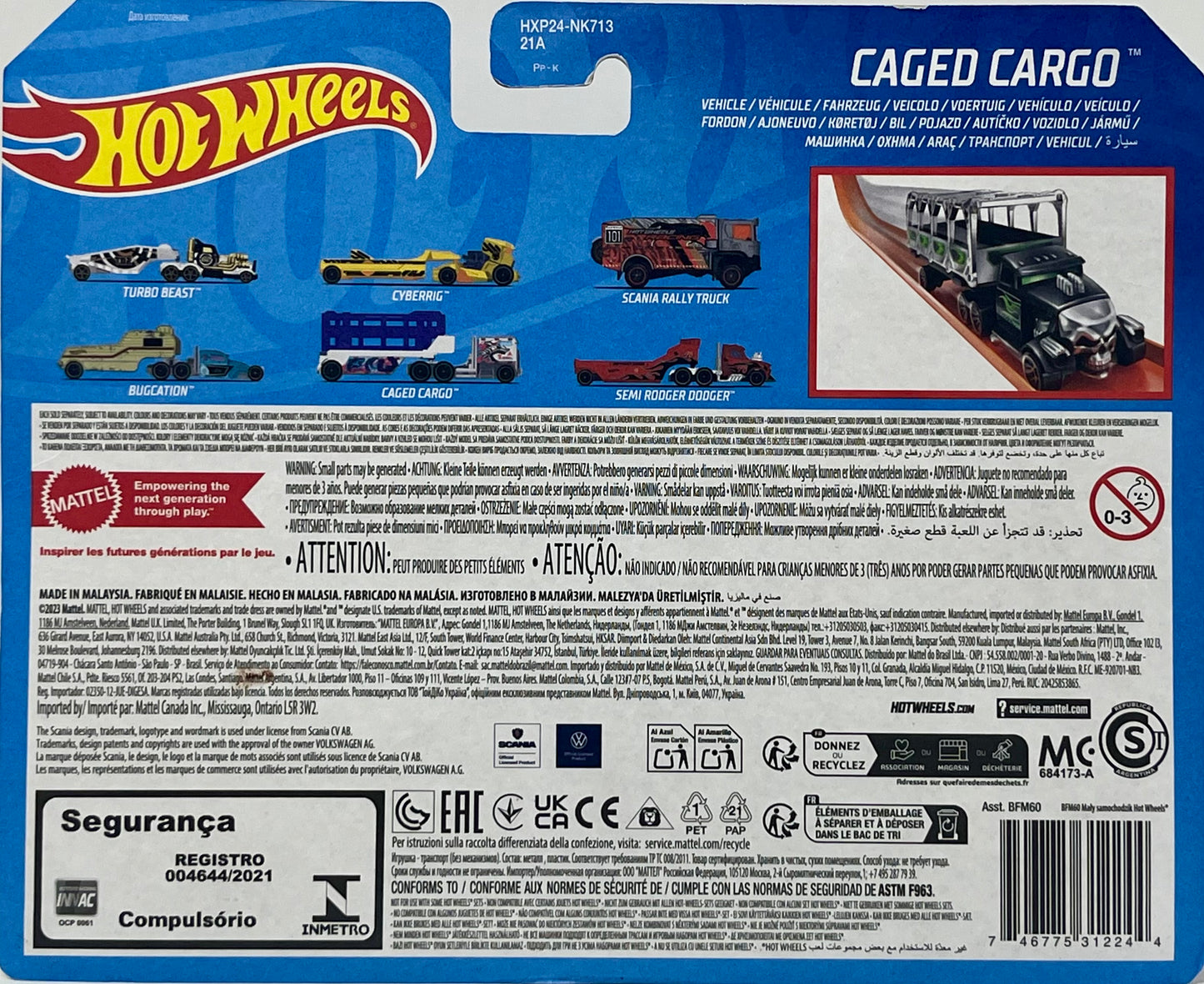 Hot Wheels Track Fleet Caged Cargo