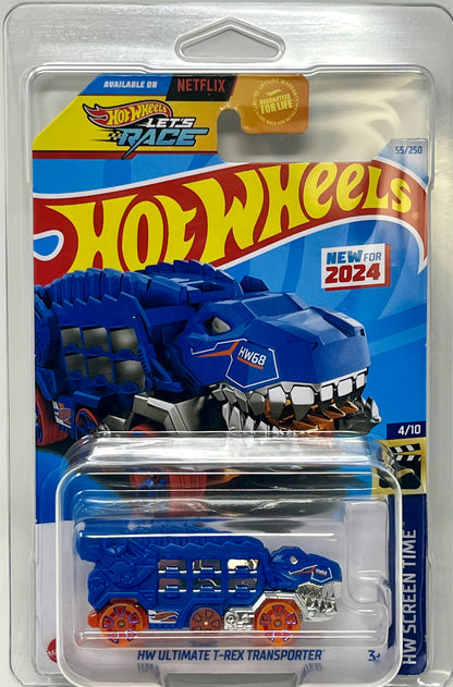 Hot Wheels Ultimate T-Rex Transporter  Screen Time Series 4/10 with Protector