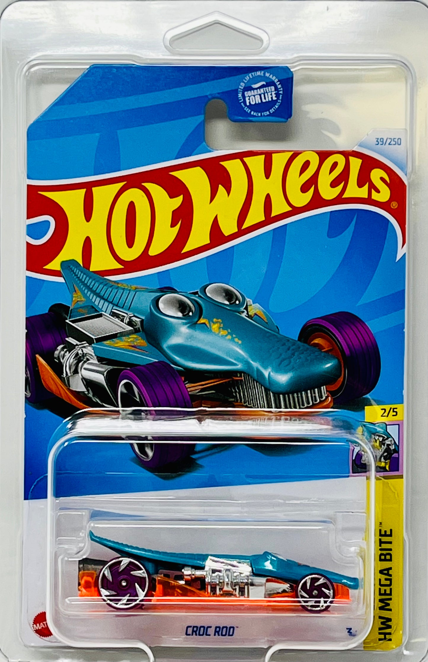 Hot Wheels Croc Rod Teal & Orange 39/250 with Protector