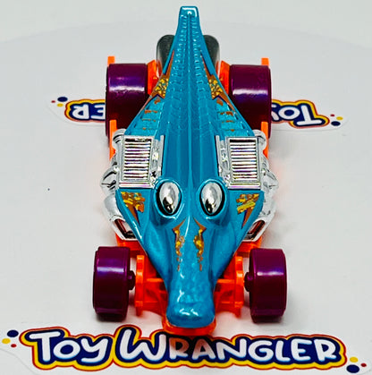 Hot Wheels Croc Rod Teal & Orange 39/250 with Protector