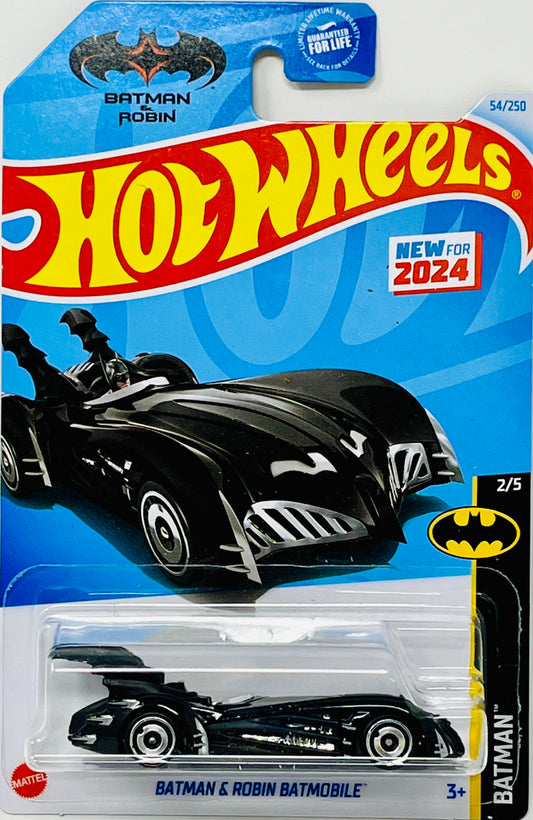 Hot Wheels #54 Batman Series Batman & Robin Batmobile With Protector