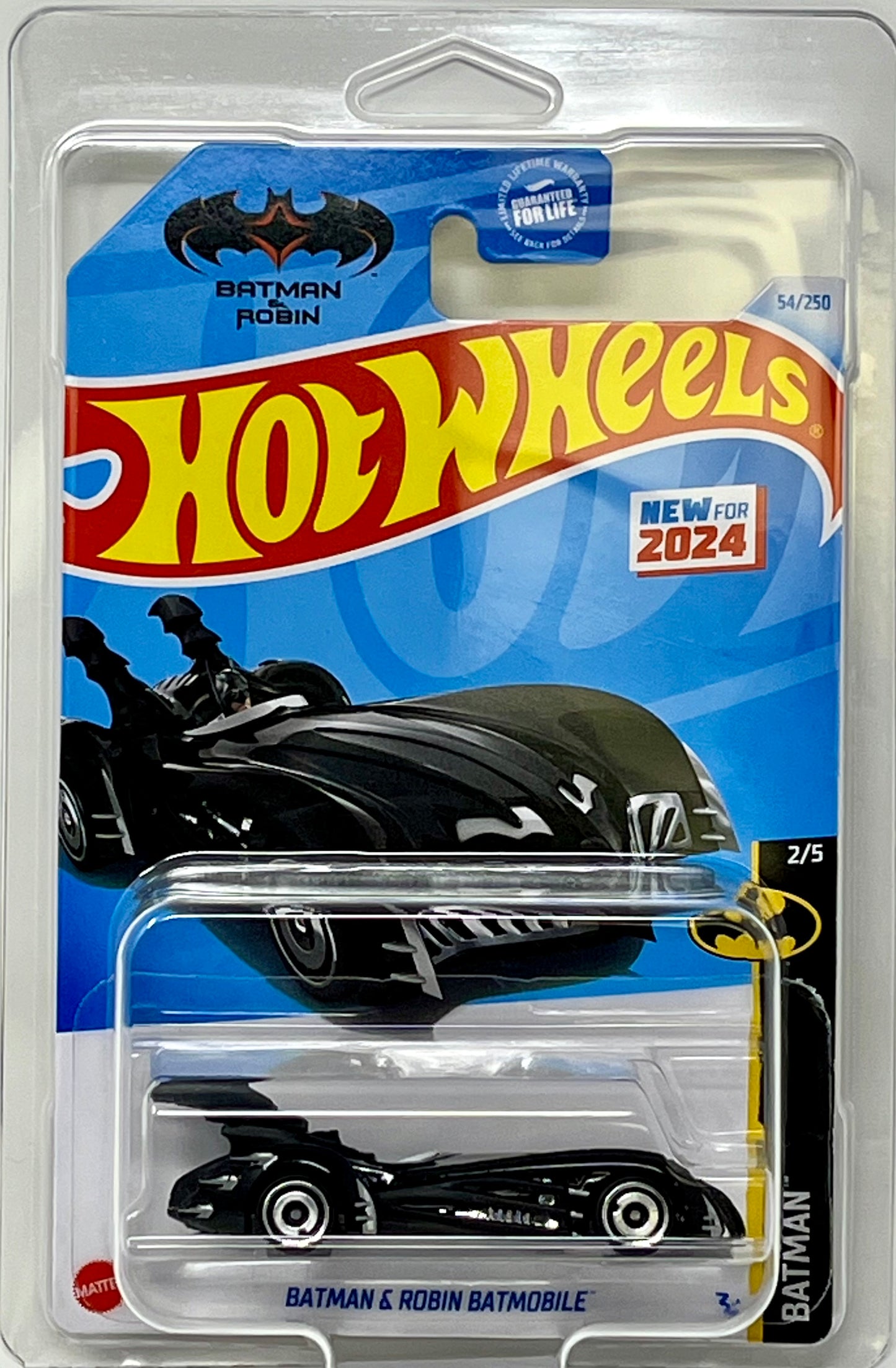 Hot Wheels #54 Batman Series Batman & Robin Batmobile With Protector