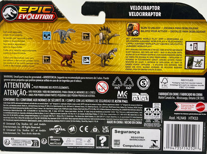 Jurassic World Epic Evolution Danger Pack Red Velociraptor Figure