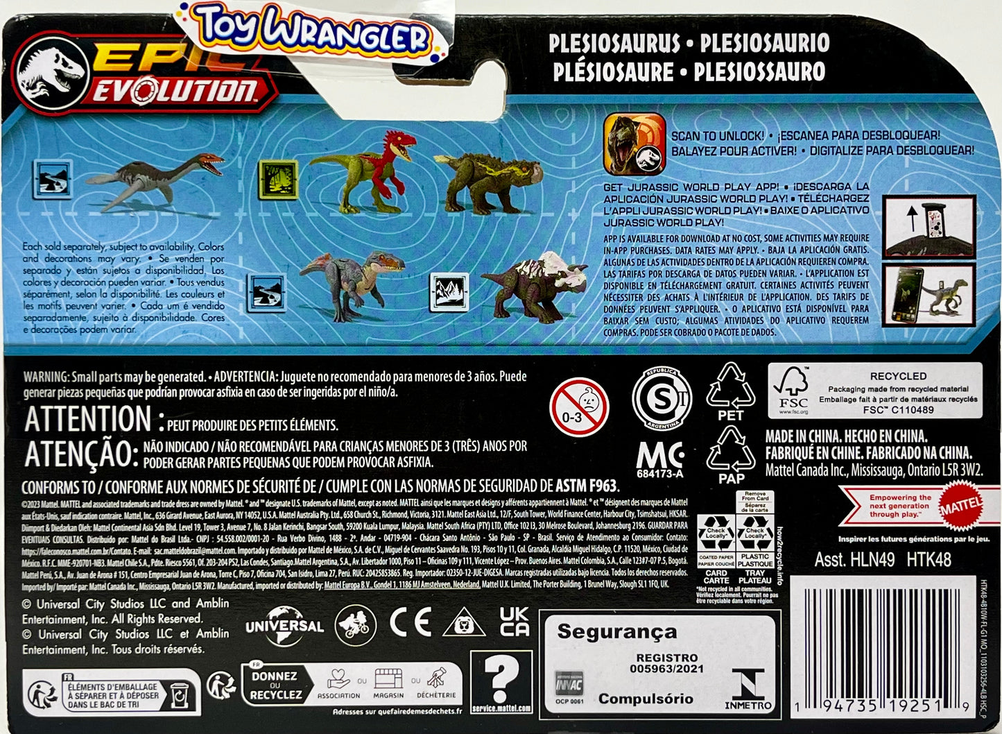 NEW 2023 Jurassic World Epic Evolution Plesiosaurus