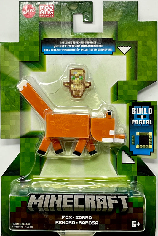 New Minecraft Build A Portal Fox Action Figure Mattel “m