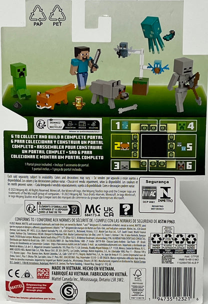 New Minecraft Build A Portal Fox Action Figure Mattel “m