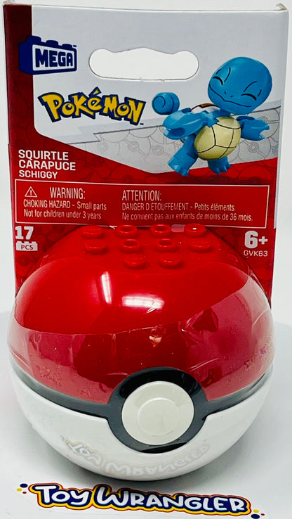 Mega Bloks Construx Pokemon Squirtle Pokeball Nintendo Ball 17pcs