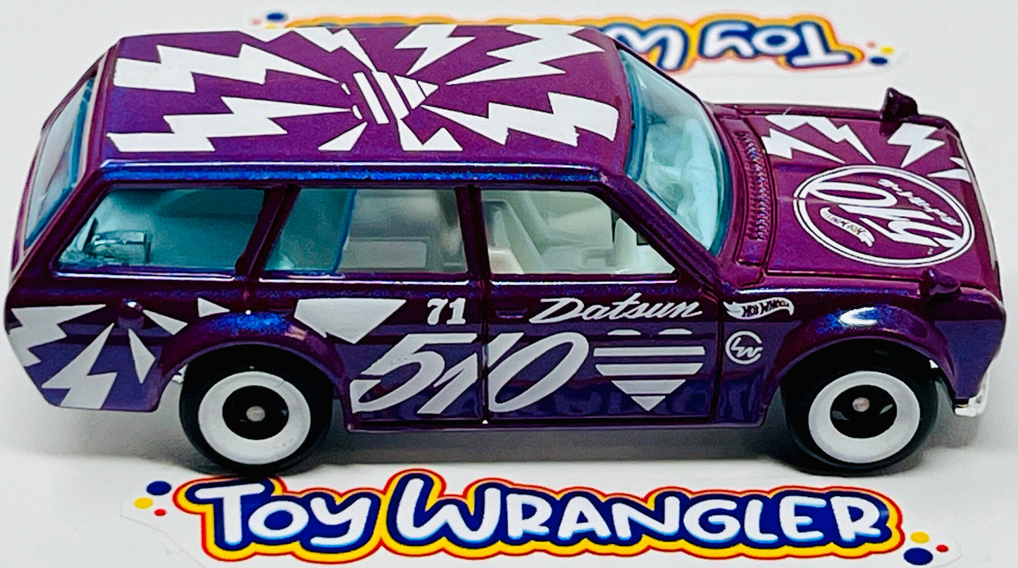 Hot Wheels 2023 HW Wagons Series Purple Datsun Bluebird Wagon 510