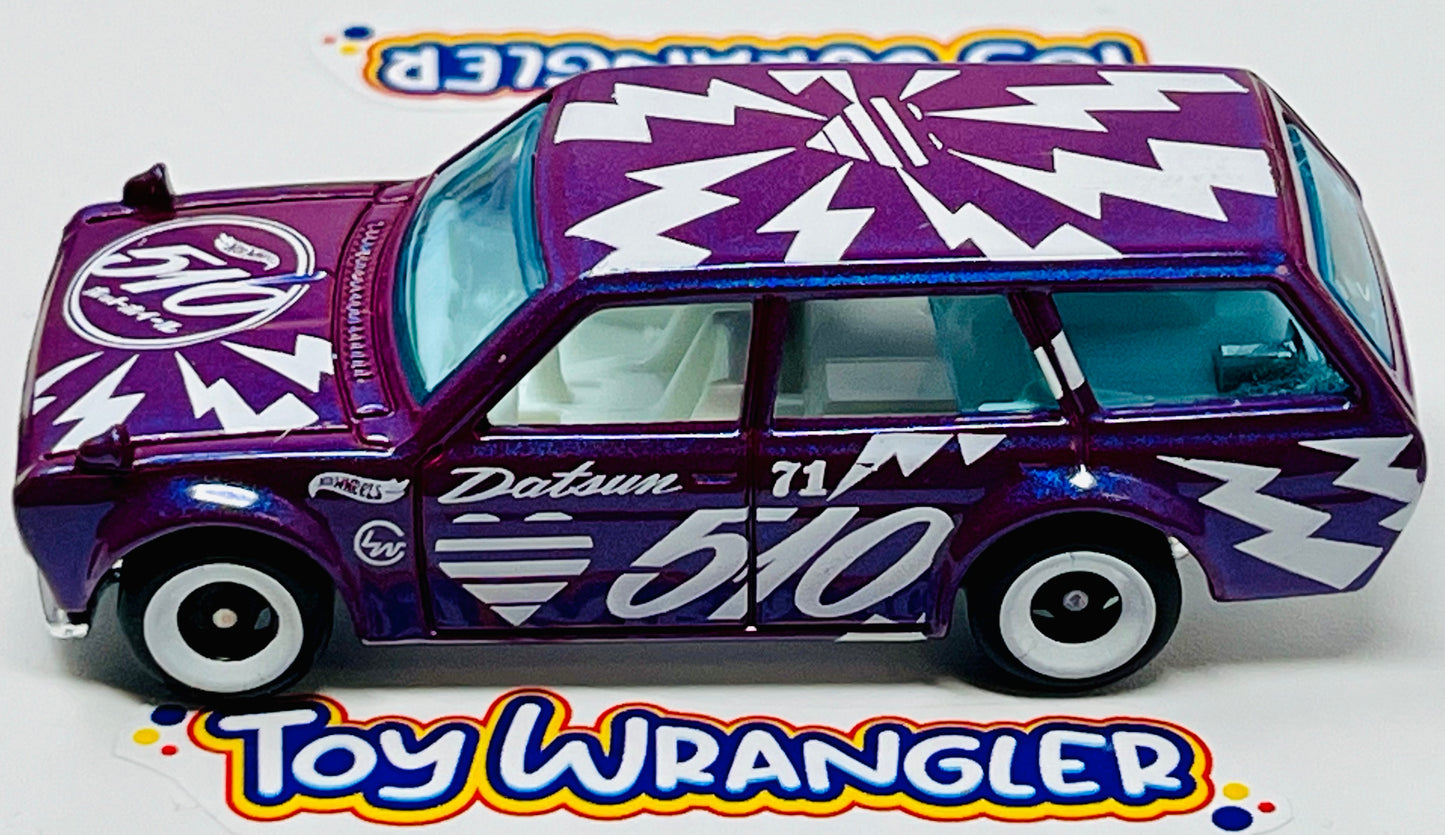 Hot Wheels 2023 HW Wagons Series Purple Datsun Bluebird Wagon 510