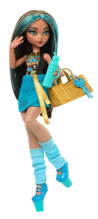 Monster High Skulltimate Secrets Doll & Accessories Set, Monster Mysteries Cleo De Nile with Dress-Up Closet & 19+ Surprises Including Clothes