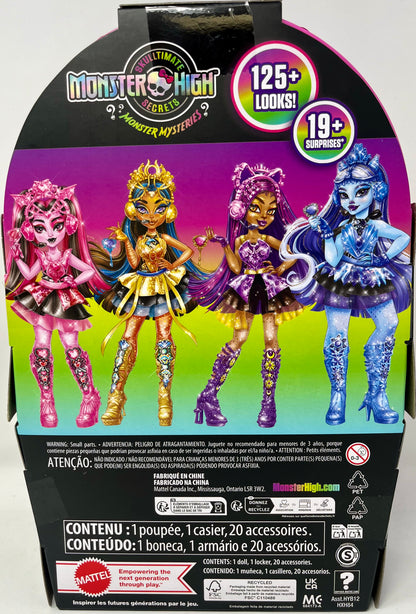 Monster High Skulltimate Secrets Doll & Accessories Set, Monster Mysteries Draculaura with Dress-Up Closet & 19+ Surprises Including Doll Clothes