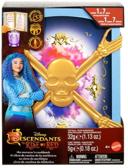 Mattel Disney Descendants: The Rise of Red Princess Chloe Charming, Daughter of Cinderella Doll & Playset, The Sorcerer’s Cookbook, Mix for Surprise