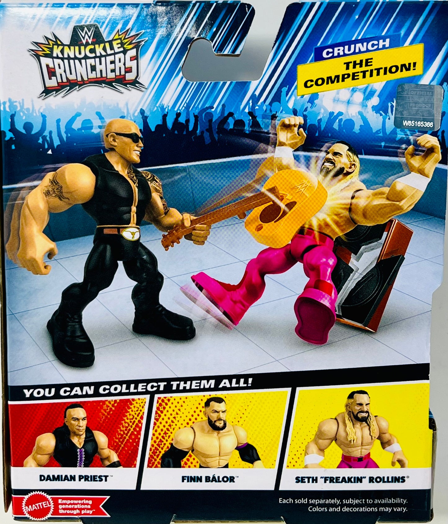 WWE Knuckle Crunchers The Rock with Guitar & AMP