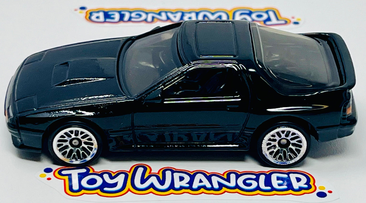 3X Hot Wheels 89 Mazda Savanna RX-7 FC35 Black The 80s #51 Mainline