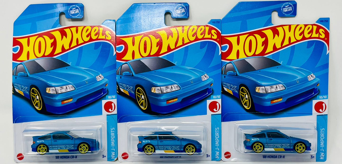 3X #148 Hot Wheels `88 Honda CR-X HW J-Imports