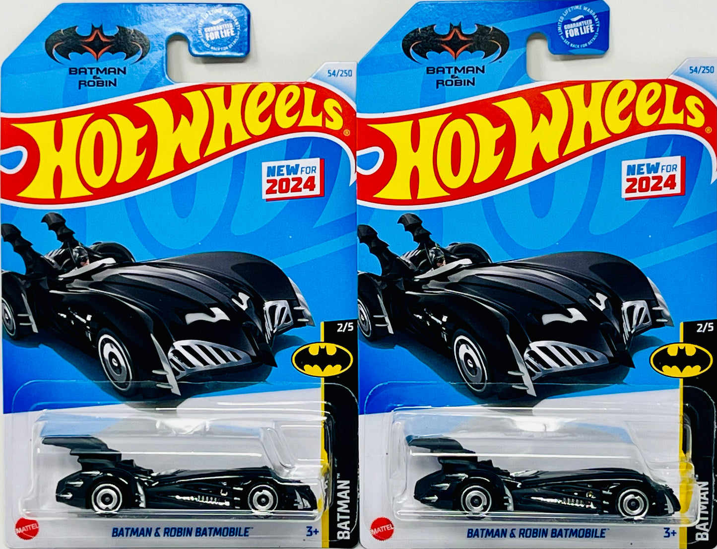 2X Hot Wheels Batmobile Batman & Robin  #54