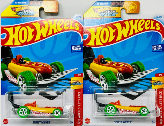 2 X Hot Wheels Street Weiner 88/250 HW Let’s Race 1/5