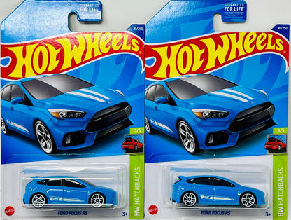 Hot Wheels Ford Focus RS Blue 41/250 HW Hatchbacks  3/5