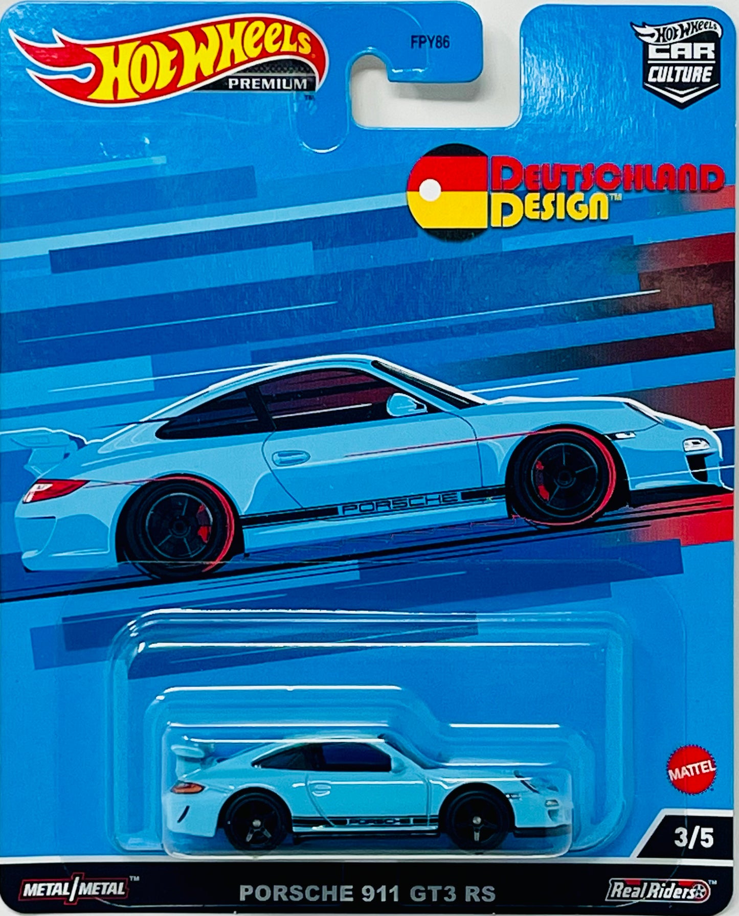 Hot Wheels Premium 2022 Car Culture Deutschland Design 3/5 Porsche 911 GT3 RS