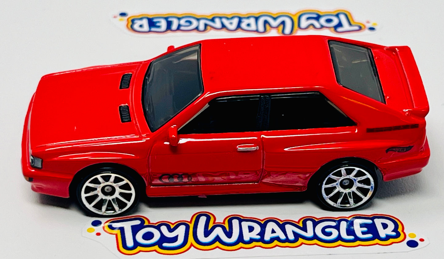 Two Hot Wheels HW Turbo 87 Audi Quattro Red