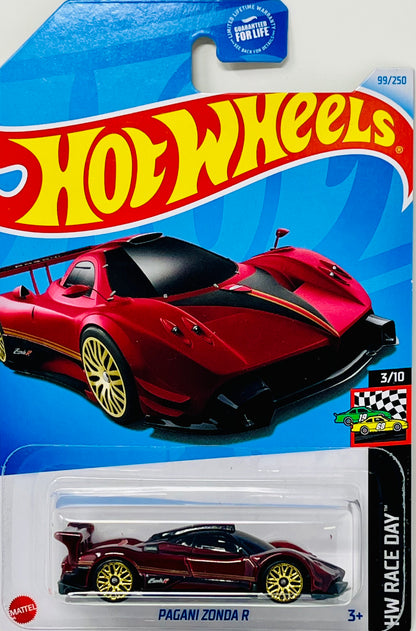 Hot Wheels Pagani Zonda R # 99/250 HW Race Day # 3/10 Burgundy