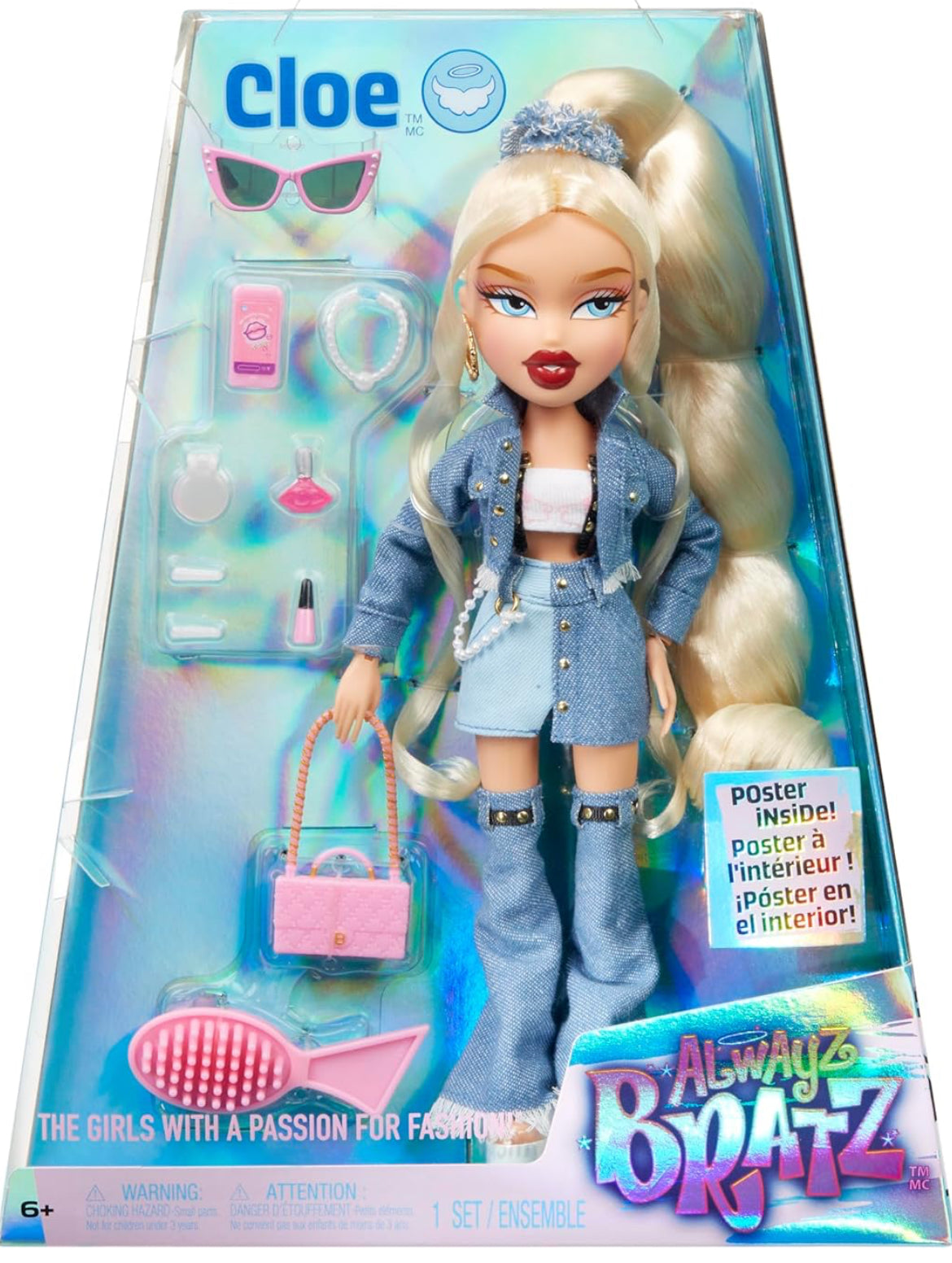 Bratz Alwayz Cloe Fashion Doll with 10 Accessories and Poster