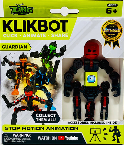 Zing Klikbot Guardians Stop Motion Animation Sabre Figure