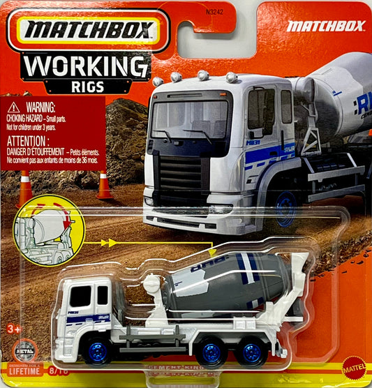 Matchbox Cement King HD White & Gray