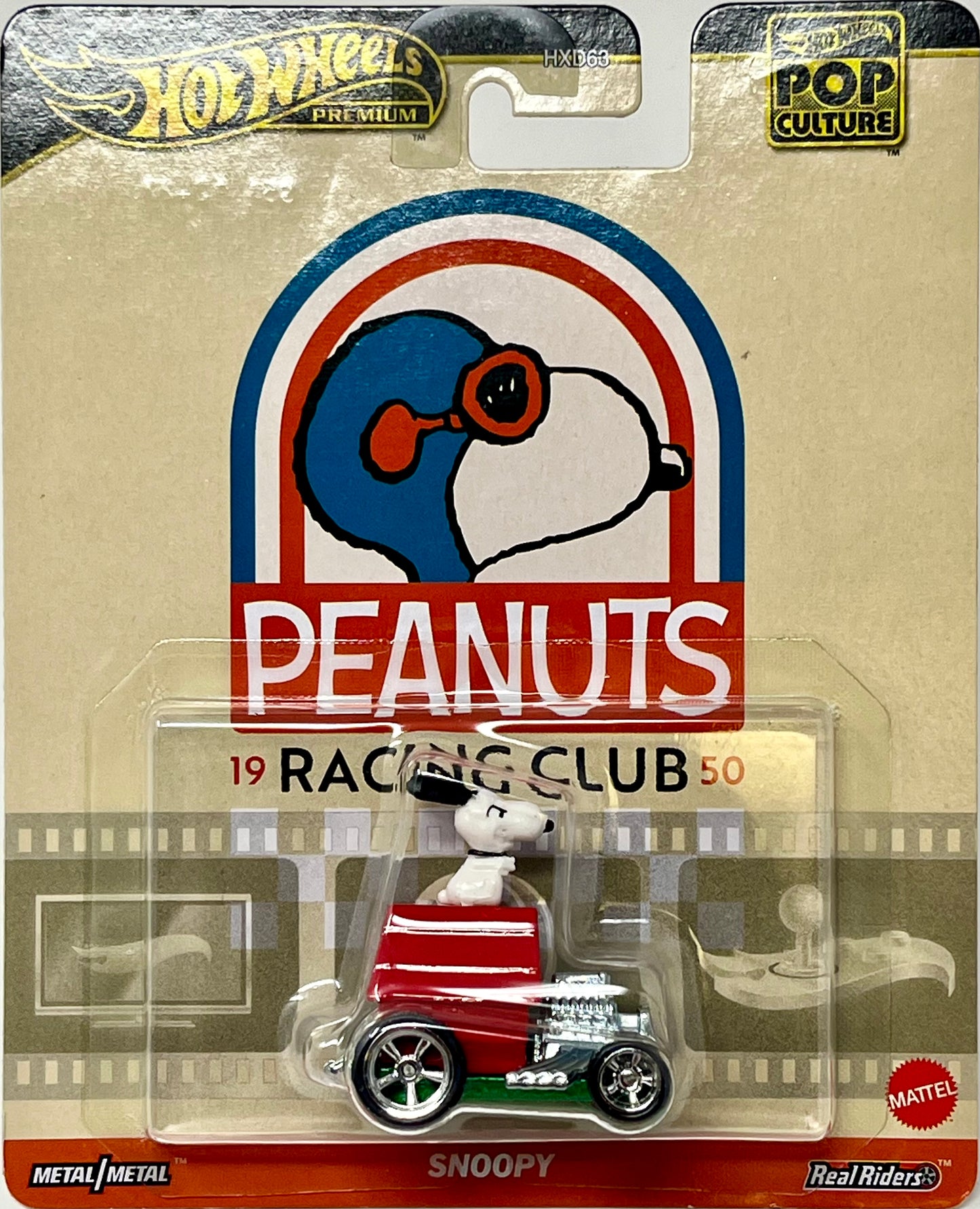 Hot Wheels Premium Snoopy Pop Culture Peanuts 1950 Racing Club 1:64