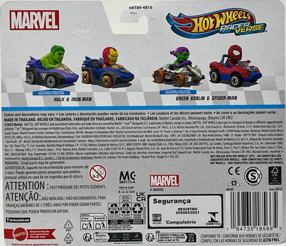 Hot Wheels Racer Verse Marvel Hulk & Iron Man 2024