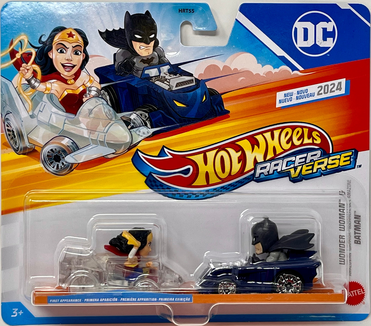 Hot Wheels Racer Verse Batman & Wonder Woman First Appearance 2 Pack 2024