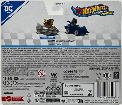 Hot Wheels Racer Verse Batman & Wonder Woman First Appearance 2 Pack 2024