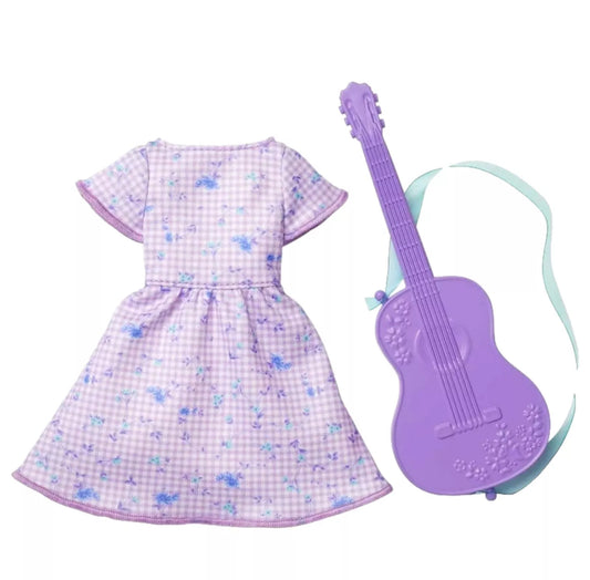 Barbie Career Musician Fashion Pack Lavender Flower Dress with Guitar