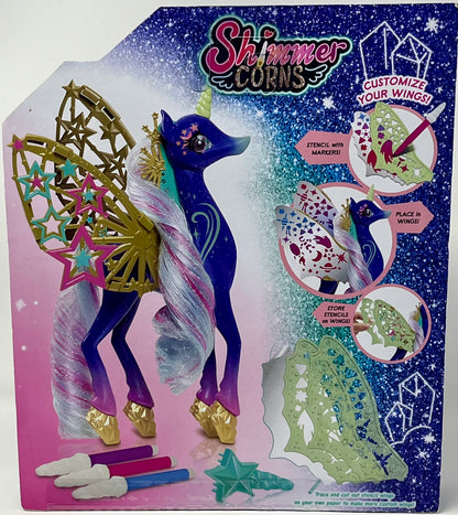 Just Play Shimmer Corns Sparkle Makeover Purple Unicorn Galaxie Figure Activity Set