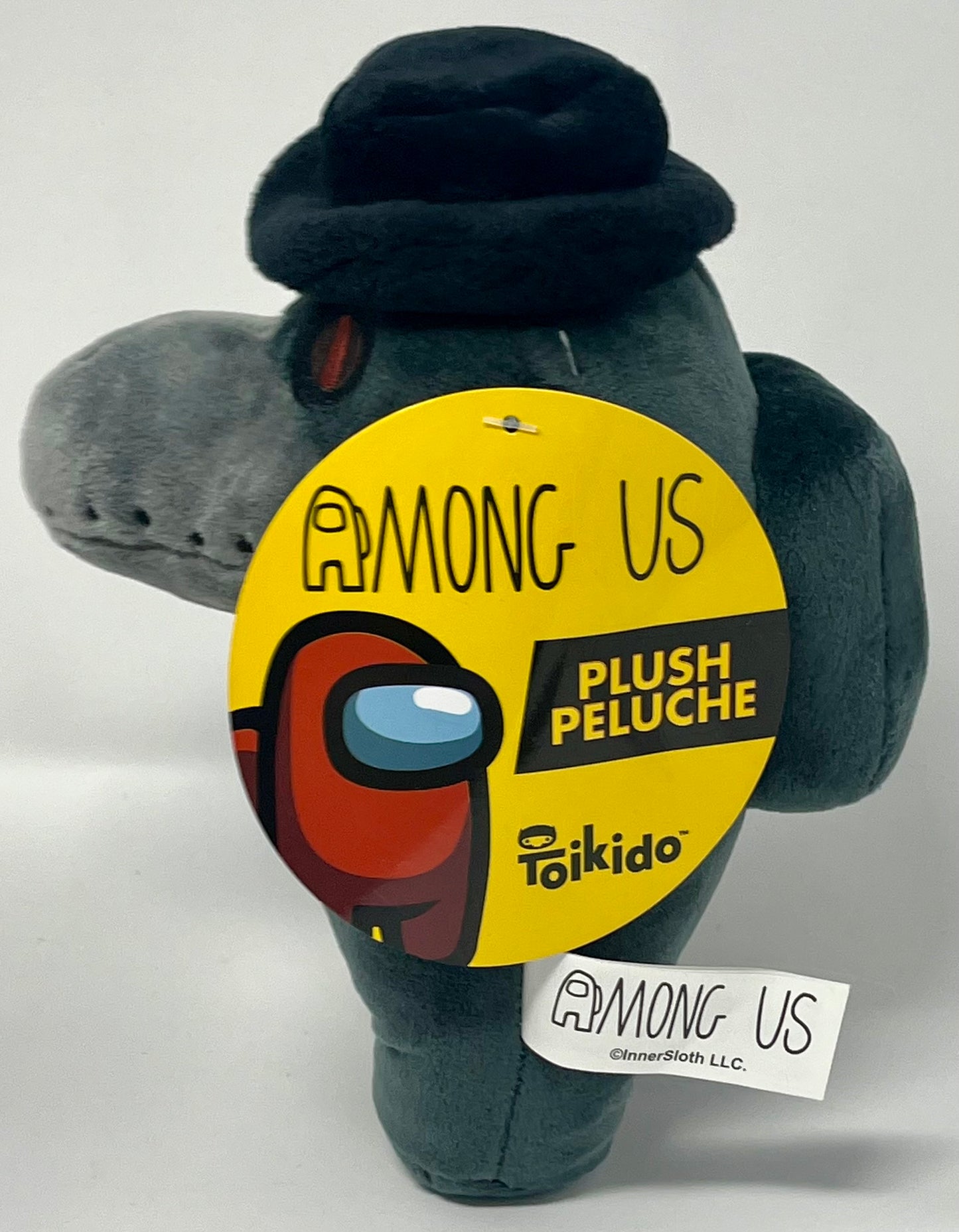 Toikido Among Us Black Plague Doctor Crow Top Hat Crewmate 6" Official Plush