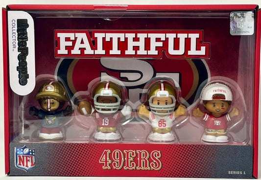 NFL Officially Licensed San Fransisco 49ers Little People Collector Figure Set