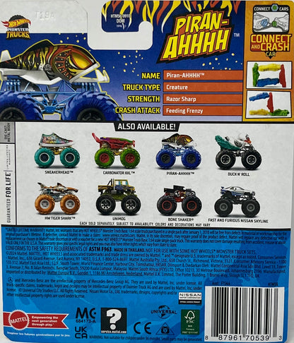 Hot Wheels Monster Trucks Piran-Ahhhh Stripes earned