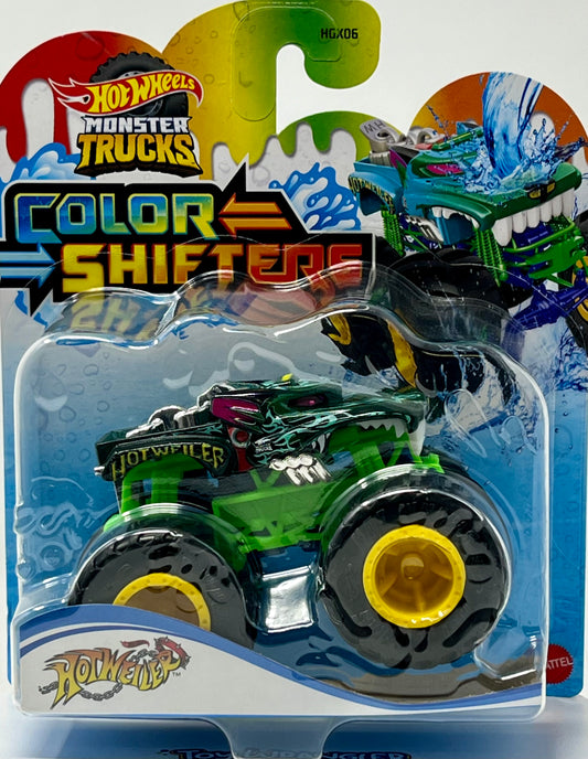 Hot Wheels Color Shifters Colour Changing Monster Trucks Hot Weiler 1:64