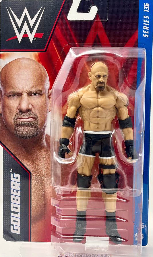 WWE Basic Series 136 GOLDBERG Wrestling Action Figure By Mattel