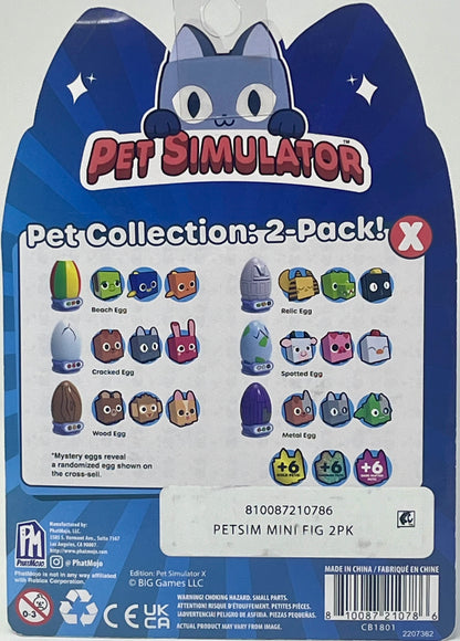 Pet Simulator X Series1 Big Games 2 Pack Mystery Eggs Rare