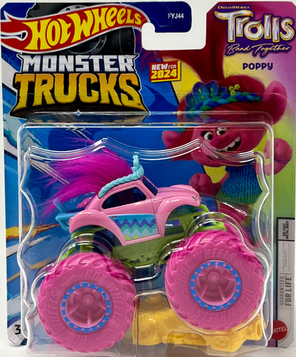 Hot Wheels Monster Truck Trolls Band Together - Poppy 1:64