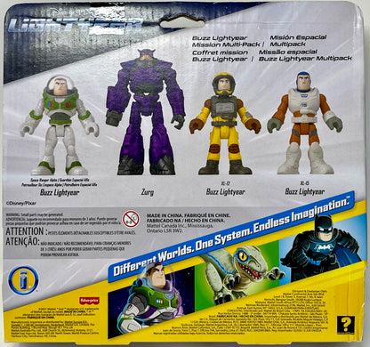 Imaginext Disney Pixar Lightyear Figure Mission Pack of 4 Buzz Zurg XL-12 XL-15