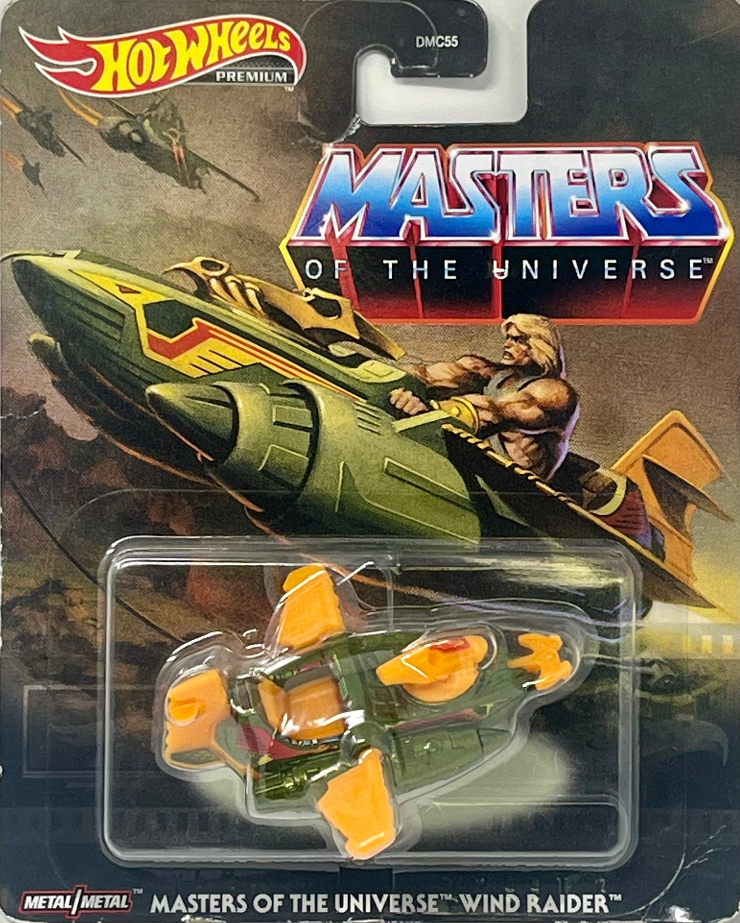 Hot Wheels Premium  Masters of The Universe Wind Raider Green