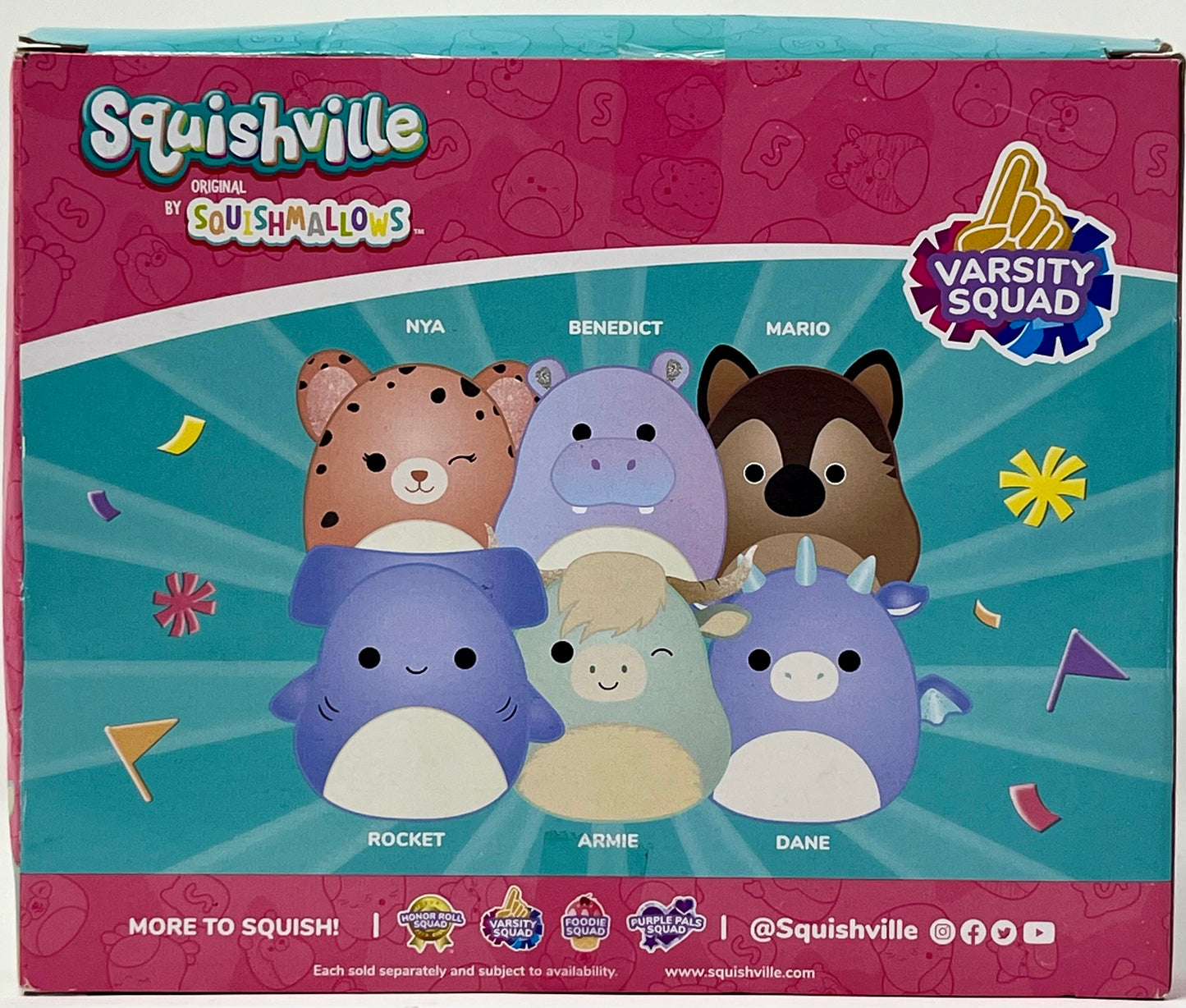 Squishmallows Squishville Varsity Squad Set of 6