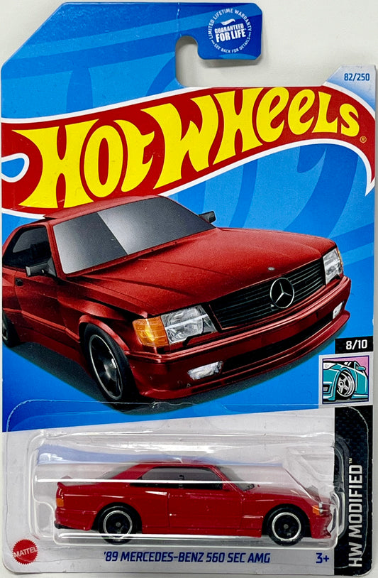 Hot Wheels ‘89 Mercedes-Benz 560 SEC AMG Red