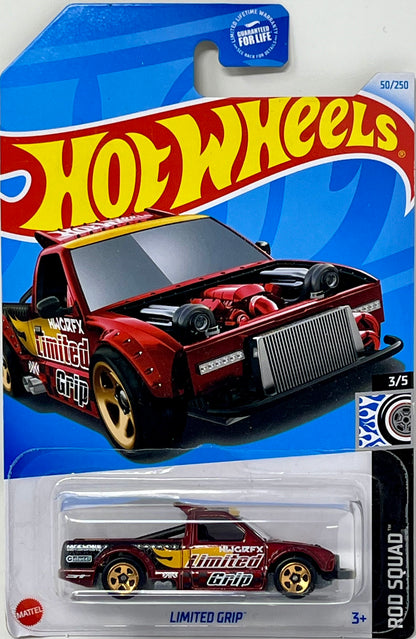 Hot Wheels 2024 - Limited Grip - Red - Rod Squad 3/5 w/Protector