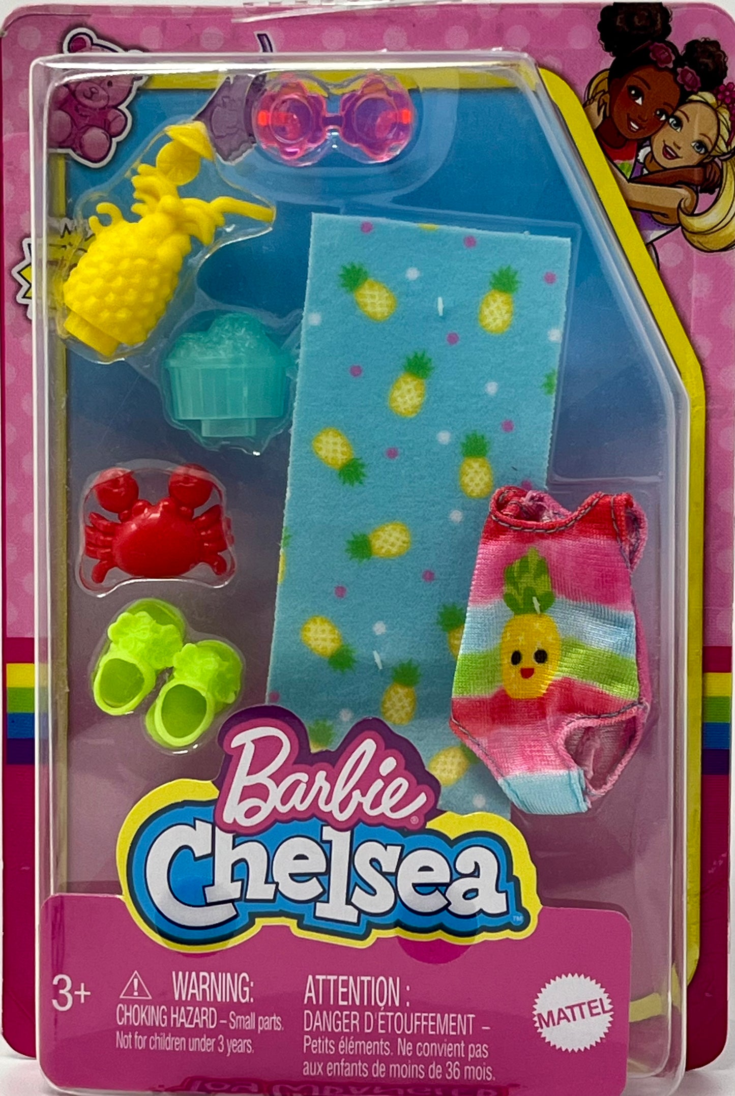 Barbie Chelsea Accessory Pack, Beach-Themed Clothing & Accessories